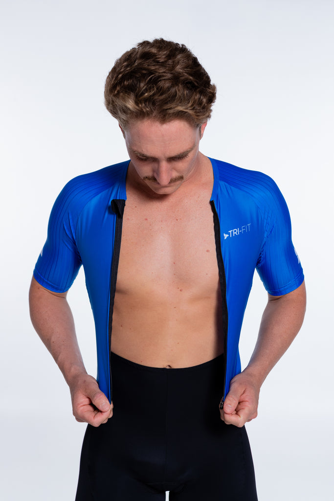 EVO NEXT GEN Blue Men's Tri Suit, available in TRI Suit Bundles