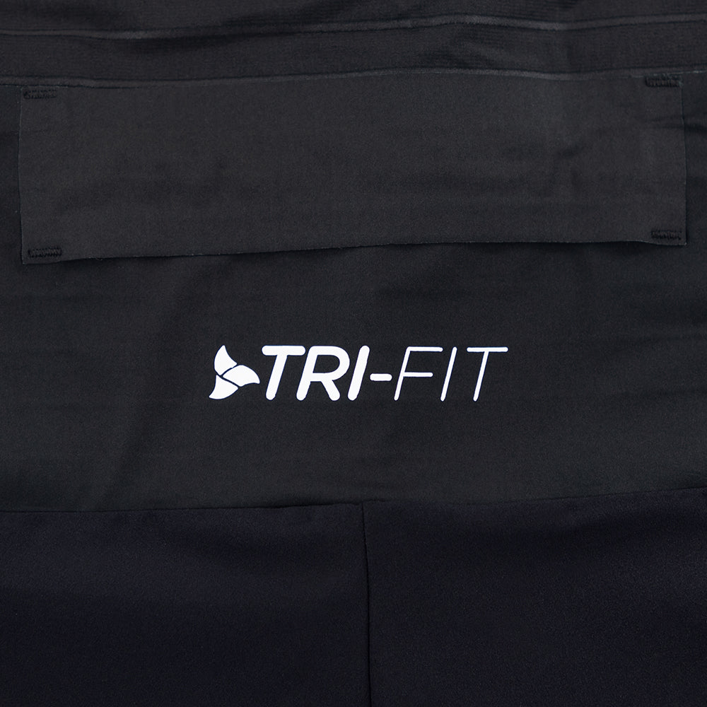 TRI-FIT VORTEX BLACK EDITION Tri-Suit rear pocket closed – low-drag race pocket system