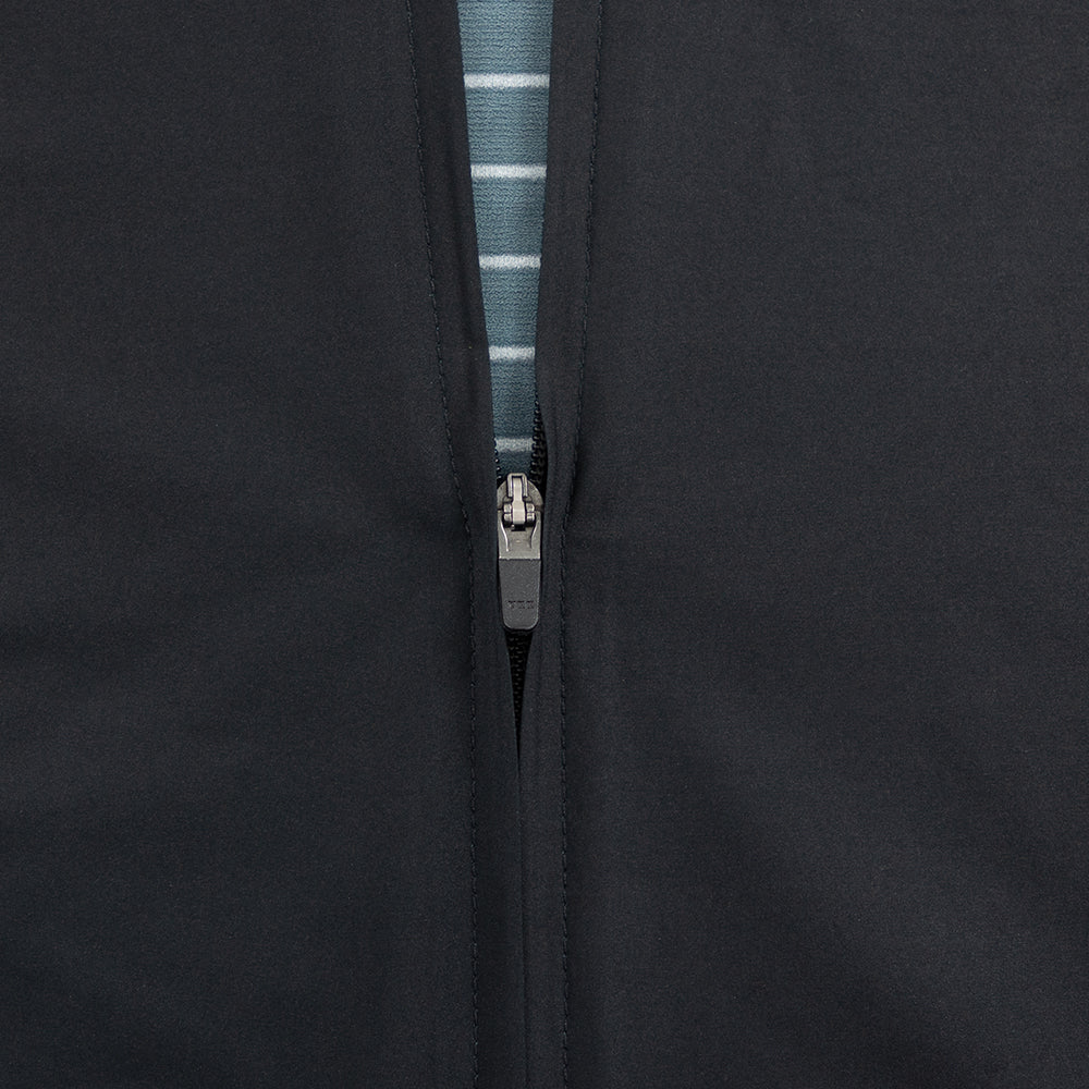 TRI-FIT VORTEX BLACK EDITION Tri-Suit YKK stop lock front zipper detail – adjustable front opening