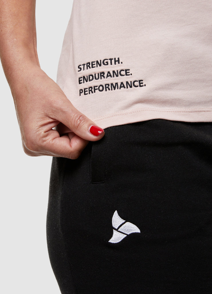 Man wearing TRI-FIT Casualwear duty pink cotton T-Shirt.